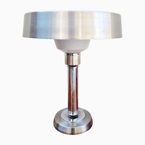 Large Mid-Century Modern Chrome Ministerial Desk Lamp, Italy, 1960s