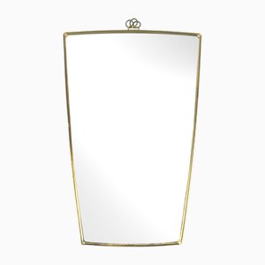 Mid-Century German Wall Mirror in Aluminium, 1950s