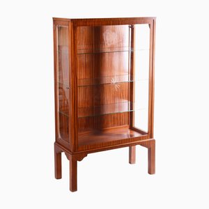 Vitrine Art Déco en Acajou et Verre, République Tchèque, 1930s