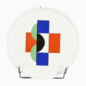 Abstraction Ceramic Decorative Plate by Sonia Delaunay