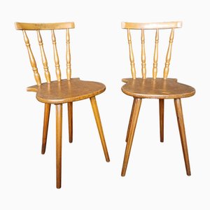 Set of Slovenian Alps Farm Chairs, 1930s