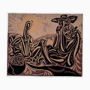 Pablo Picasso, The Vintagers (Les Vendangeurs), Linocut, 1962