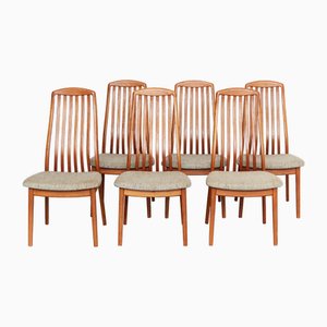 Mid-Century Modern Esszimmerstühle von Schou Andersen, 1970er, 6er Set