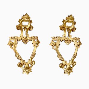 Miroir Cornucopia Louis XV en Bois et Dorures, Espagne, 1950s