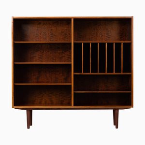 Bibliothèque en Palissandre avec LP Rack attribuée à Hundevad & Co., 1960s