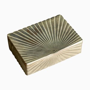 Art Deco Box in Silver Plate, 1950s