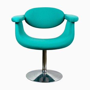 Sedia da capitano verde attribuita a Eero Aarnio per Asko, Finlandia, anni '60