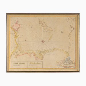 Antique Isle of Man Sea Chart by Capt. Greenvile Collins, 1750