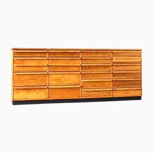 Pine Bicycle Repair Shop Sideboard with Drawers, 1950s