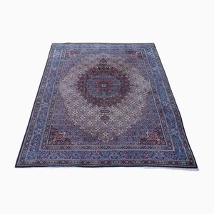 Large Blue Hand-Knotted Rug