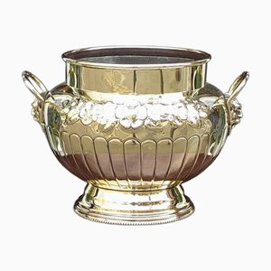 antique Victorian Brass Planter