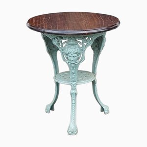 Antique Cast Iron Garden Table, 1890s