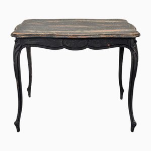 Black Patinated Reworked Desk Table