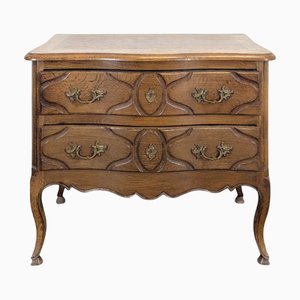 Curved Neo-Rustic Louis XV Style Chest of Drawers