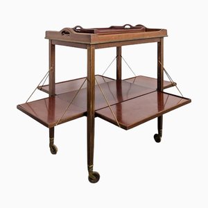 Trolley Serving Table in Mahogany