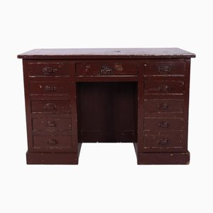 Vintage Schreibtisch aus Holz, 1940er