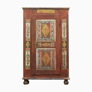 Placard Mariage Art Populaire Peint 1856