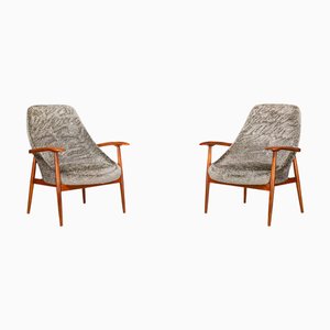 Mid-Century Modern Italian Lounge Chairs, 1950s, Set of 2