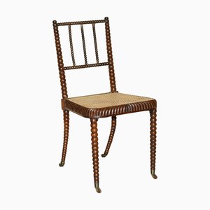 Antique Regency Hardwood Bobbin Turned Chair, 1810