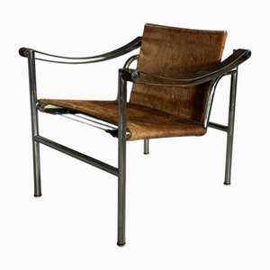 LC1 Armchair by Le Corbusier, Pierre Jeanneret, Charlotte Perriand, for Cassina, 1965