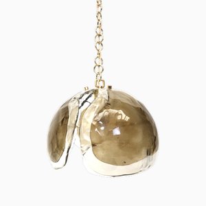 Lampada a sospensione grande in vetro di Murano di Kaiser Leuchten, 1970
