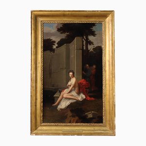 French Artist, Susanna and the Elders, 1710, Oil on Canvas, Framed