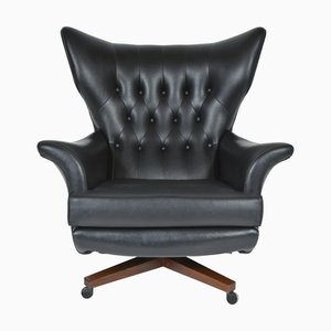 Sillón giratorio Midcentury moderno, años 60