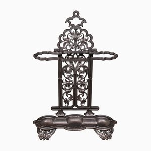 Antique English Ornate Stick Stand, 1880