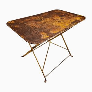 Mesa de bistró francesa vintage, años 20