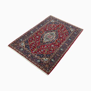 Keshan Oriental Rug in Red and Blue