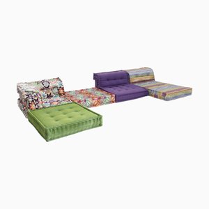 Mah Jong Modular Sofa in Missoni Fabric Design by Hans Hopfer for Roche Bobois, Set of 8