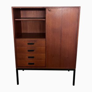 Vintage Teak Sideboard mit Eisengestell, 1960er