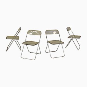 Italian Modern Chairs by Giancarlo Piretti for Anonymous Castelli, 1970s, Set of 4