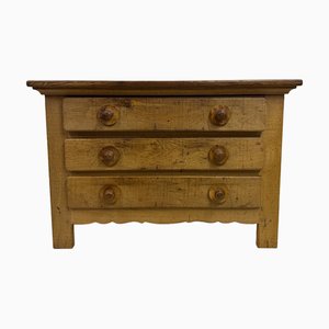 Vintage Brutalist Oak Chest of Drawers, 1960s