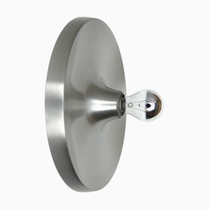 Moderne Mid-Century Wandleuchte aus gebürstetem Aluminium von Charlotte Perriand