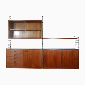 Teak String Shelf by Nisse Strinning, 1960s