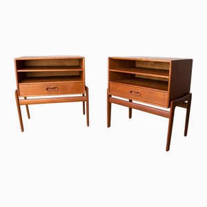 Skandinavische Teak Nachttische von Arne Vodder für Vamo Sonderborg, 1960, 2er Set