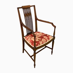 Chaise édouardienne en Acajou Marqueté, 1900
