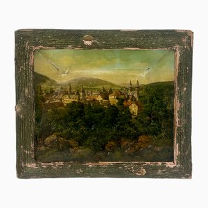Antique Diorama of German Town Goslar, 1900s