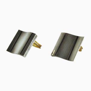Boucles d'Oreilles Clips-on par Nanna Ditzel pour Georg Jensen, Set de 2