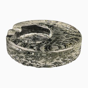 Vintage Ice Glass Ashtray by Kosta Boda, Sweden, 1970s