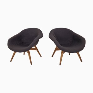 Set of Bucket Lounge Chairs by Miroslav Navrátil for Vertex, 1960s