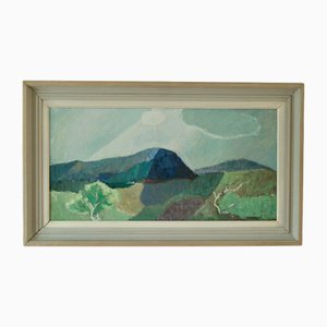 Helge Holmlund, Västerbotten, 1960s, Oil on Board, Framed