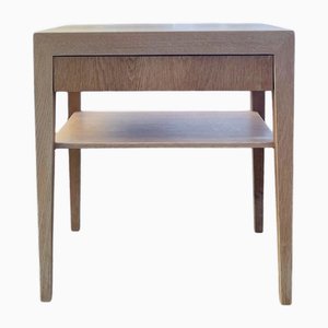 Table de Chevet Mid-Century en Chêne par Severin Hansen pour Haslev, Danemark, 1960s