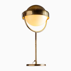 Uno Dahlén Tischlampe aus Messing mit Acrylglasschirm von Aneta