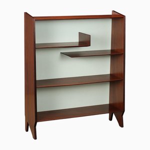 Librería pequeña de chapa de madera, Italia, años 50