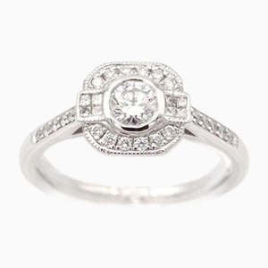 Ring im Art Deco Stil mit 0,25 ct Diamant