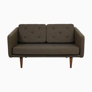 Two-Seater Sofa in Gray Fabric by Børge Mogensen