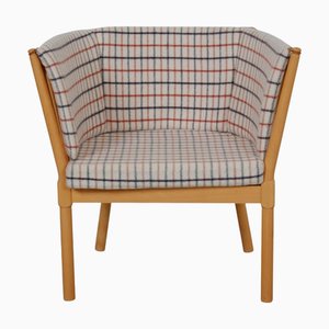 Horse Shoe Chair in Horse Blanket Fabric by Børge Mogensen, 1790s