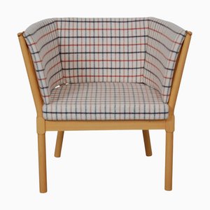 Chaise Fer à Cheval en Tissu Horse Blanket par Børge Mogensen, 1790s